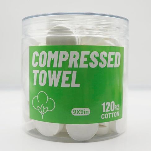 Disposable Face Towel, Compressed Towels, Coin Towel for Travel Camping Hiking, Magic Towel Portable Soft Tissue Wipes Hand Face Home Beauty (120 Count) in Saudi Arabia