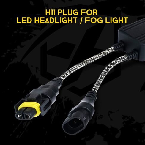 Xprite LED كشاف كانبوس مضاد للتومض | مجموعة تحويل مقاومة للمصابيح وإزالة الخطأ لـ H13 (1 زوج) in Kuwait