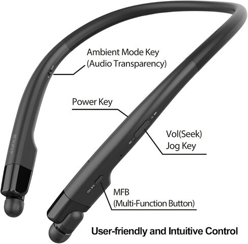 Flex 800, Bluetooth Retractable Neckband, Around The Neck Headphones in Saudi Arabia