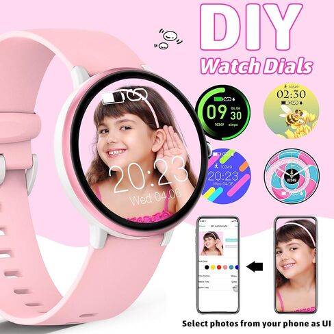 Smart Watch for Kids Boy Girl, Kids Watch Waterproof with 19 Sport Modes, Pedometer, Sleep Monitor, Kids Watch for Girls Boys 6-16 Birthday Gifts Toy Gift (Black) in Saudi Arabia