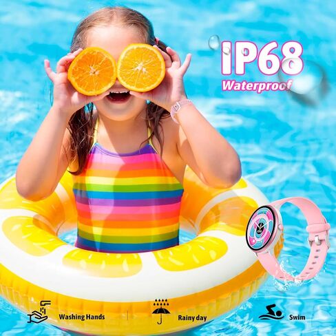 Smart Watch for Kids Boy Girl, Kids Watch Waterproof with 19 Sport Modes, Pedometer, Sleep Monitor, Kids Watch for Girls Boys 6-16 Birthday Gifts Toy Gift (Black) in Saudi Arabia