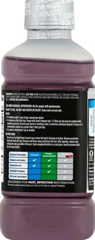 Pedialyte AdvancedCare+ مشروب إلكتروليت يحتوي على 33% المزيد من الإلكتروليتات ويحتوي على البريبايوتك PreActiv، ورمان الكرز المبرد، والزنجبيل، 33.8 أونصة سائلة in Kuwait