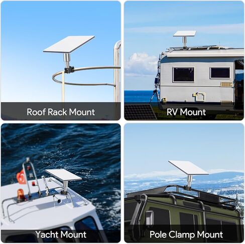 حامل Starlink Mini Mount، حامل سلم RV لـ Star Link Mini، ملحقات Starlink من سبائك الألومنيوم مع نطاق تثبيت 0.87-1.1 بوصة، حامل Starlink Mini قابل للتعديل لمجموعة Starlink Internet Kit عبر الأقمار الصناعية in Kuwait