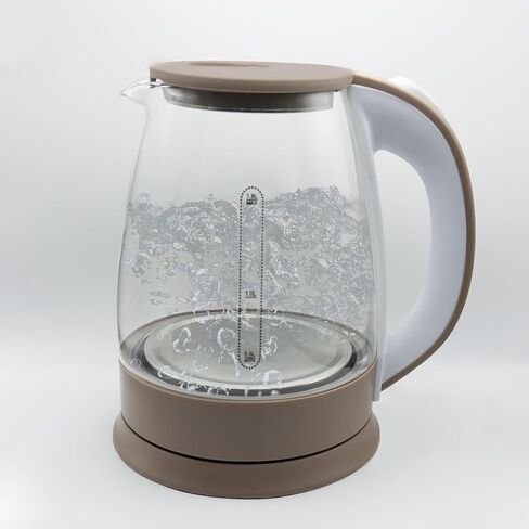Mogart Kenlanz 1.8L Electric Kettle, Tea Pot Kettle, 1000W Rapid Boil, Water Kettle with Auto Shut-Off & Boil-dry Protection, Stainless Steel Lid & Heating Base, Cordless Design, Golden in Saudi Arabia