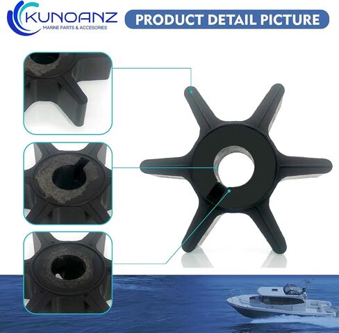 47-89983T/89983/65959/20268 Water Pump Impeller For Mercury Mariner 30 35 40 45 50 60 65 70 HP 2 Stroke Outboard Sierra 18-3007 47-89983B 30HP 35HP 40HP 45HP 50HP 60HP 65HP 70HP in Kuwait