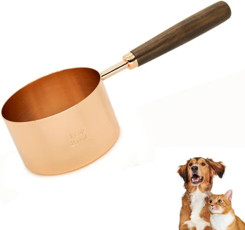 1 CUP Dog-Cat Food Scoop Measuring-Cup, 304 Stainless Steel Pet Food Scoop, Cat Food Measuring Cup in Kuwait