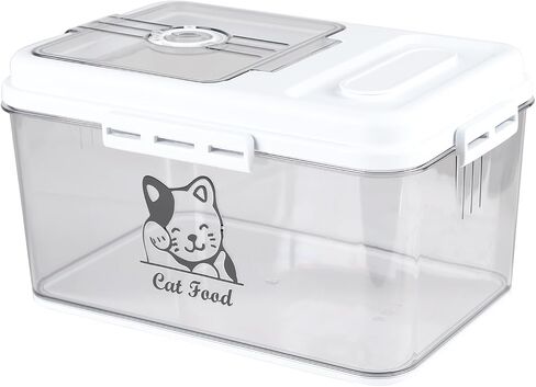 6~7lbs Cat Food Storage Container,7 Liters Airtight Cat Food Bin,Cat Food Holder With Measuring Cup-Pet Food Container for Dog Cat food Treats-Keep Fresh-BPA Free Plastic in Saudi Arabia