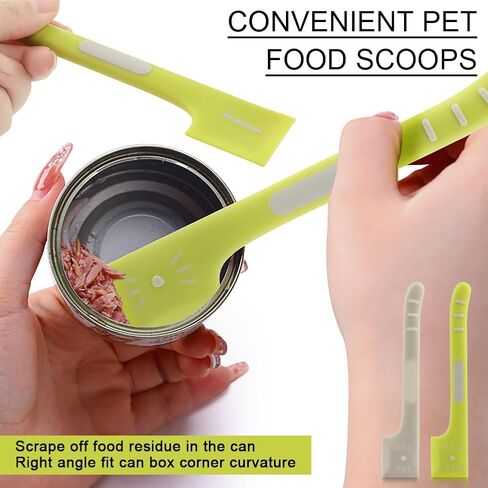 مجموعة مستلزمات الحيوانات الأليفة مكونة من 8 قطع، ومغرفة طعام للكلاب ومجارف قابلة لإعادة الاستخدام للقطط الرطبة والكلاب والحيوانات الأليفة، مجموعة مستلزمات القطط، غطاء طعام القطط (4 ملاعق للحيوانات الأليفة + 2 غطاء + 2 مجرفة) in Kuwait