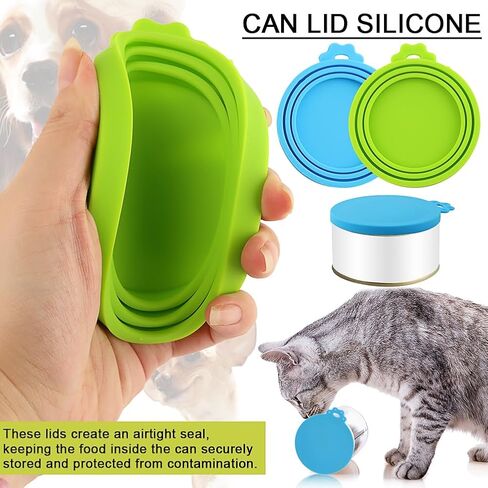 مجموعة مستلزمات الحيوانات الأليفة مكونة من 8 قطع، ومغرفة طعام للكلاب ومجارف قابلة لإعادة الاستخدام للقطط الرطبة والكلاب والحيوانات الأليفة، مجموعة مستلزمات القطط، غطاء طعام القطط (4 ملاعق للحيوانات الأليفة + 2 غطاء + 2 مجرفة) in Kuwait