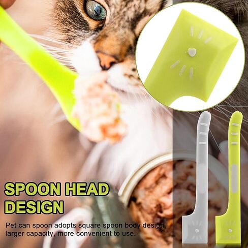 مجموعة مستلزمات الحيوانات الأليفة مكونة من 8 قطع، ومغرفة طعام للكلاب ومجارف قابلة لإعادة الاستخدام للقطط الرطبة والكلاب والحيوانات الأليفة، مجموعة مستلزمات القطط، غطاء طعام القطط (4 ملاعق للحيوانات الأليفة + 2 غطاء + 2 مجرفة) in Kuwait