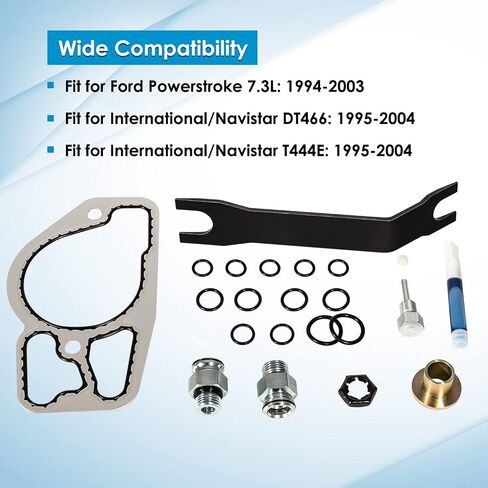 مضخة زيت ضغط عالي HPOP مجموعة خطوط خراطيم وخط كروس مناسب لفورد 7.3L Powerstroke 1999 2000 2001 2002 2003 in Kuwait