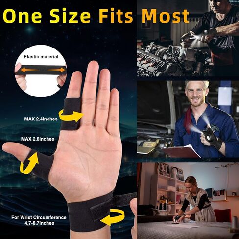 LED Flashlight Gloves, Gifts for Men Dad Husband Boyfriend, Finger Lights Cool Gadgets Tools for Repairing Fishing Camping, Christmas Birthday Gift for Him in Saudi Arabia