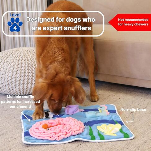 Injoya Under the Sea Snuffle Mat for Dogs, Large Dog Snuffle Mat 21"x18.5", Dog Enrichment Tool & Slow Feeder, Multiple Snuffle Types, Durable, Machine Washable, Good for All Dog Sizes, Breeds, & Ages in Saudi Arabia