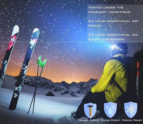 مصباح الرأس Ghost Bird Seiker X1 - LED Cree XPE القابل لإعادة الشحن - مقاوم للماء IPX7، مقاوم للتجميد، مقاوم للتحطيم مثالي للجري، والتخييم، وحقائب الظهر، والصيد، ومغامرات ركوب الدراجات in Saudi Arabia