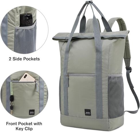 G4Free 40L Packable Backpack Tote Backpack Waterproof Tote Bag Convertible Large Lightweight Hiking Backpack Travel Casual Daypack for Men Womena(Grey) in Saudi Arabia