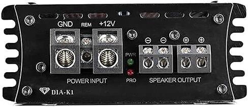 Black Diamond Dia-K1 Car Audio Amplifier – 1 Channel, Monoblock, Class D, 1800 Watts, Remote BASS Knob Included (Renewed) in Saudi Arabia