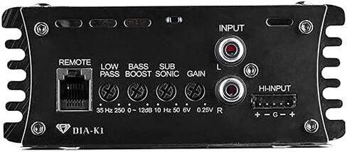 Black Diamond Dia-K1 Car Audio Amplifier – 1 Channel, Monoblock, Class D, 1800 Watts, Remote BASS Knob Included (Renewed) in Saudi Arabia