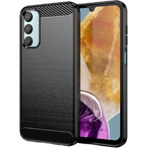 for Samsung Galaxy M15 5G Phone case, Shockproof, Scratch Resistant Carbon Fiber Jacket, Soft TPU,for Galaxy F15 5G case (Black)