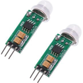 Oiyagai 2 PCS HC-SR505 Mini Infrared PIR Human Motion Sensor Detector Module for Arduino