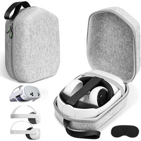 SARLAR Hard Carrying Case Compatible with Oculus Quest 2 Basic/Elite Version VR Gaming Headset and Touch Controllers Accessories, Suitable for Travel and Home Storage