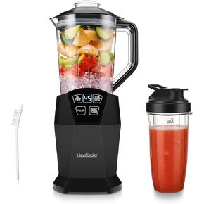 Kitchen Blender with 50 OZ Pitcher and 1 PCS 28 OZ Portable Cups,Liebe & Lecker Countertop Blenders with 1200W for Frozen Drinks, Shakes, Smoothies & Sauces