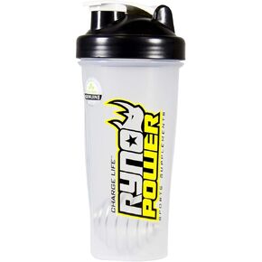 Ryno Power Blender Bottle - Black - 28oz