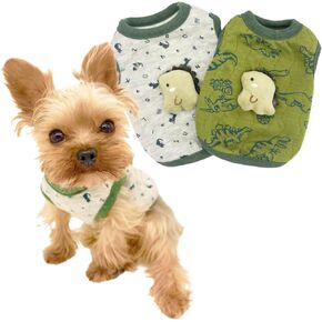 Super Small!! YorkieGogo 2-Pack Extra Small Pet Clothes, Ultra-Soft Clothes for Teacup Dog, Small Cat, Ferret and Lemur, Ropa para Perro