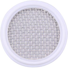 DERNORD 2" PTFE (Teflon) Sanitary Gasket w/Stainless Screen - Tri Clamp Clover (20 Mesh)