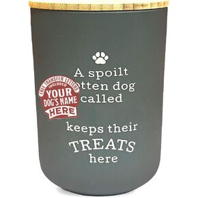 History & Heraldry Personalised Dog Treat Jar