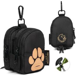 Dog Waste Bag Dispenser, Premium Double Sided Bag Holder with Leash Attachment, Outdoor Hiking and Dog Training, Carry All Essentials Hands Free for Dog Walking, THEO'S GOODS & CO.
