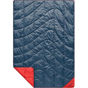 Rumpl Backcountry Puffy Blanket - Packing Comfort Into Uncomfortable Places, 100% Recycled Polyester Insulation, Lightweight, Packable, Water Resistant, 52" x 75", Moraine