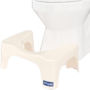 Squatty Potty Simple Bathroom Toilet Stool, White, 7"