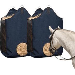 2 Pcs Hay Bags for Horse, Large Capacity Feeding Bag, Goat Hay Feeder, Hay Nets for Sheep, Open Feed Hole Hay Feeder for Slow Feeding