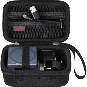 حقيبة حمل Elonbo لمكعب Anker 3 في 1 مع MagSafe، شاحن لاسلكي قابل للطي بقدرة 15 وات بحد أقصى، غطاء تخزين للسفر، حقيبة منظم لمحطة الشحن، جيب شبكي يناسب الشاحن باللون الأسود in Kuwait