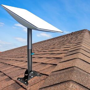 Adjustable Starlink Roof Mount, Aspotify Starlink Mounting Kit for Starlink Internet Kit Satellite, Starlink Pole Mount, with Starlink Mount Adapter Compatible with V2 Rectangular Dish