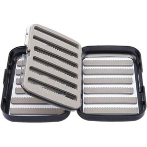 Fly Fishing Box, Double Sided Double-Layer Fly Fishing Tackle Box with Dividers Fly Fishing Accessories for Outdoor Fishing