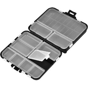 Fishing Tackle Box, Multi-functional Waterproof Partition Tackle Storage Case Fishing Hook Tools Storage Box Fishing Hook Organizer