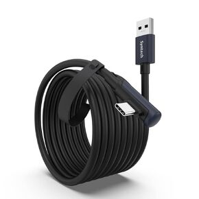 Syntech Link Cable 33 FT with Signal Booster Compatible with Quest2/Pro/Pico4 Accessories and PC/Steam VR, High Speed PC Data Transfer, USB 3.0 to USB C Cable for VR Headset and Gaming PC, Black