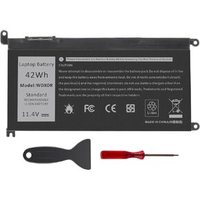 WDXOR Laptop Battery for dell Inspiron 13 15 5000 7000 Series 5565 5567 5568 5578 7560 7570 7579 7569 5368 5378 7368 7378 17 5765 5767 5770 Series;fit dell 3CRH3 T2JX4 FC92N CYMGM Laptop 11.4V 42Wh