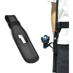 1 Pcs Black Fishing Waist Rod Holder Fishing Pole Holding Belt Nylon Sheath for Fishing Belts Waist Rod Holder Fishing Pole Holding Belt Adjustable Waist Holder for Fishing Casting and Spinning Rods