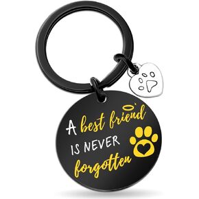 Dog Memorial Gifts for Loss of Dog Sympathy Gift for Pet Lovers Dog Bereavement Gift for Women Men Memorial Dogs Paw Presents A Best Friend Is Never Forgotten Dog Remembrance Keychain
