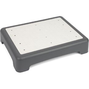 StrongTek One Step Stool for Adults and Elderly, Plastic Stair Riser with Non-Slip Surface and Feet, Portable for Shower, Bathtub, Car, Outdoor, Mobility Step Platform 400 lbs Capacity