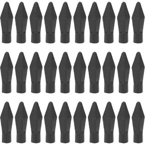 25 Pcs Black Soft Rubber Practice Arrowhead Safety Glue On Target Arrow Tips for Shooting Practice Hunting Game Broadheads Arrows and Parts