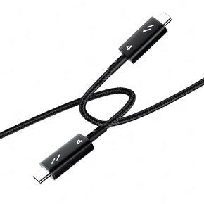 USB4 Cable 240W Fast Charge Cable 40Gbps Data Transfer 8k60Hz Video Display 240W Fast Charge Cord for MacBook,iPad,iPhone15,Dock,Hub,SSD(1.5M/4.92FT)