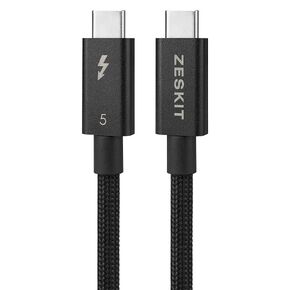 Zeskit Certified Thunderbolt 5 Cable 120Gbps 240W, 0.5m Braided