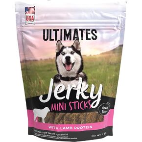 Ultimates Jerky Lamb Mini Sticks Soft Grain-Free Dog Treats 7 oz
