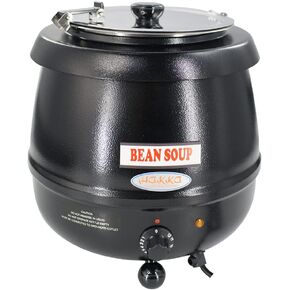 Hakka Soup Warmers Commercial, Soup Kettle Great For Use In Restaurants and Events, 11Quarts,120v, 600w, Black