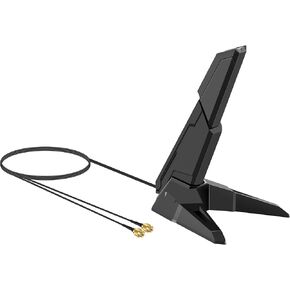WiFi 6 6E Tri-Band Antenna 6GHz 5.8GHz 2.4GHz Magnetic Base Replacement Antenna for PC Desktop Computer Asus Rog Strix Gigabyte Aorus Gaming WiFi Motherboard Card WiFi 6E Card WiFi Router, Slinkdsco