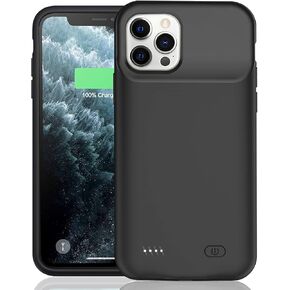 Battery Case for iPhone 11 Pro Max, Enhanced 8500mAh Ultra-Slim Rechargeable Portable Protective Charging Case Extended Battery Pack Compatible with iPhone 11 Pro Max (6.5 inch) Charger Case (Black) in Kuwait