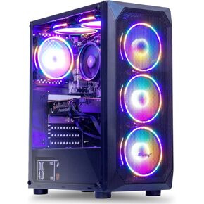 MXZ Gaming PC Computer R5 3600, RTX 4060, 16G DDR4, NVME 500G, A320,6RGB Fans,Windows 11 Pro Ready to use, Gamer Desktop Computer(R5 3600| RTX 4060) in Kuwait